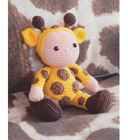 Giraffe Guus gemaakt van Scheepjes Catona 25 en 10 gram