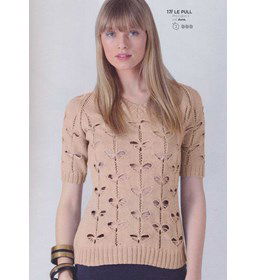 Damestruitje met vlinderpatroon