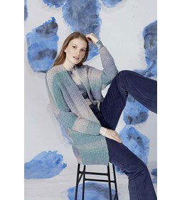 Damesvest gemaakt van Lang Yarns Carina (op=op)