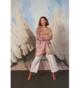 Lang damesvest gemaakt van Lang Yarns Orion