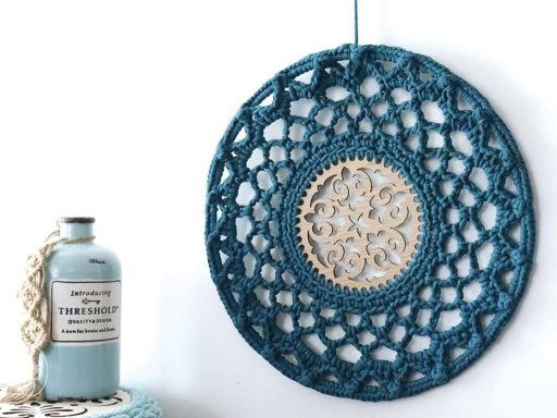 Haakpatroon Mandala met houten kern