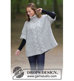 Trui gemaakt van Drops Snow - Eskimo