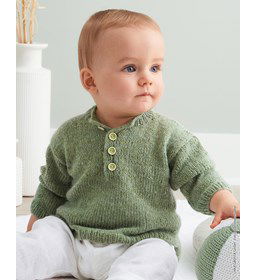 Babytrui gemaakt van Lana Grossa Ecopuno