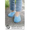 sloffen Blue Drift Slippers gemaakt van Drops Nepal