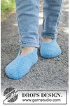 Breipatroon sloffen Blue Drift Slippers van andere kant