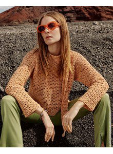 Rechte damestrui in filetpatroon