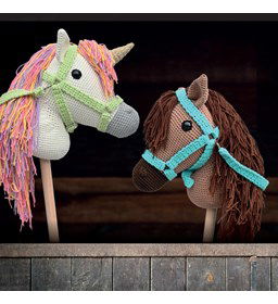 Eenhoorn stokpaard gemaakt van Lijm gips klei