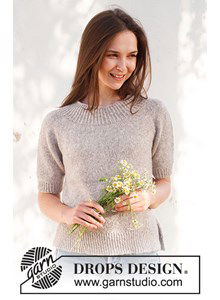 Damestop Daisy Lane met korte mouw en split