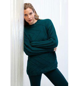 Damestrui met zigzagpatroon gemaakt van Lang Yarns Merino plus