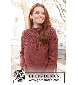 Damestrui met ronde pas gemaakt van Drops Lima