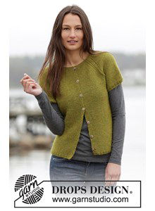 Gebreid vest met korte mouwen