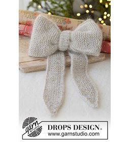 Yuletide Ribbon gemaakt van DROPS Flora