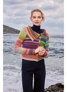 Vest met brede kraag