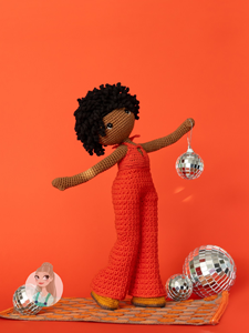 Pop 1970 in jumpsuit