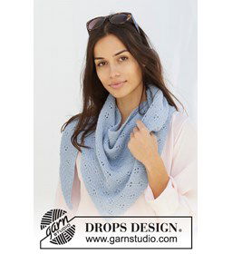 Omslagdoek gemaakt van Drops Alpaca