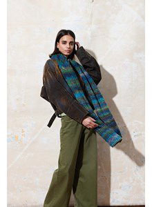 Sjaal in kabelpatroon