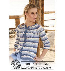 vest met strepen gemaakt van Drops Safran