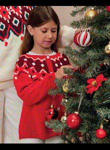 Kerst kindervest Alma