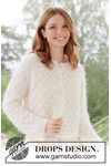 Breipatroon Top-down vest Lace Diamond Cardigan met raglan van andere kant