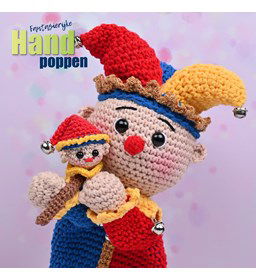 Handpop Jan Klaassen in narrenpak gemaakt van Durable Cosy Fine