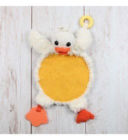 Speeldoekje eend met geluid gemaakt van Durable Teddy