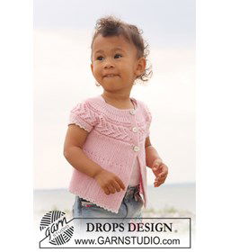 mouwloos vest  gemaakt van Drops Baby Merino