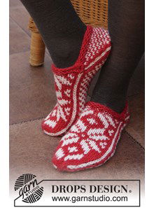 Sloffen met Noors patroon