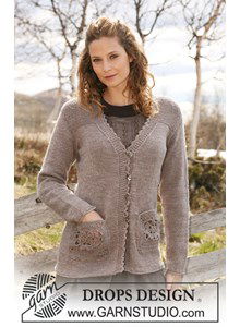 Vest met gehaakte zakken