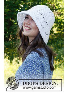 Zonnehoed met laag hangende rand