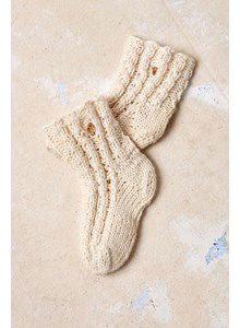 Babysokjes met kabelpatroon