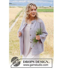 Damesvest gemaakt van Drops Kid Silk