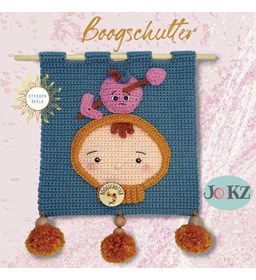 Wandhanger Boogschutter gemaakt van Scheepjes Cahlista