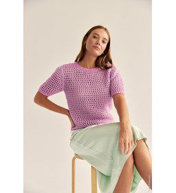 Dames t-shirt  gemaakt van Lana Grossa Elastico