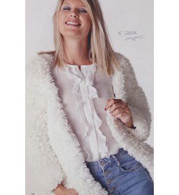 Dames Vest gemaakt van Lammy Yarns Panda