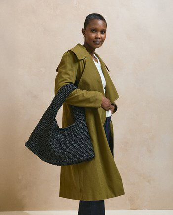 Tas  met gehaakte handgreep