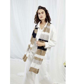 Sjaal gemaakt van Lang Yarns Lino