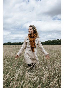 Sjaal in blokpatroon