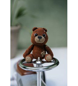 Knuffel beer gemaakt van Durable soqs tweed