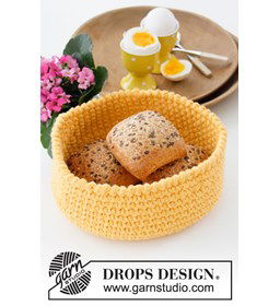 zonnig Paasmandje gemaakt van Drops Paris