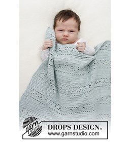 Babydeken gemaakt van Drops Safran