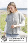 Breipatroon top-down damesvest met korte mouwen van andere kant