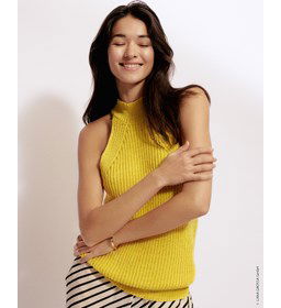 Haltertop gemaakt van Lana Grossa Cotton Wool