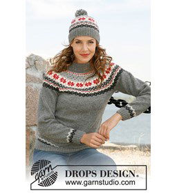 Muts en trui gemaakt van Drops Alpaca