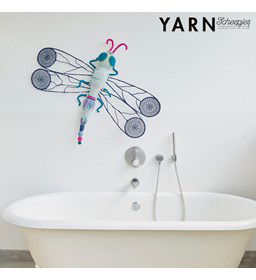 Gehaakte bij In Flight Wall Art gemaakt van Scheepjes Catona 25 en 10 gram