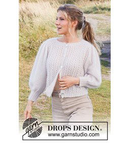 Damesvest gemaakt van Drops Kid Silk