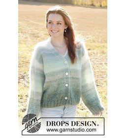 Ierse Morgen Trui gemaakt van Drops Kid Silk