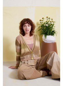 Damesvest met lage V-hals