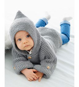 Baby jasje gemaakt van Phildar Phil Partner 6