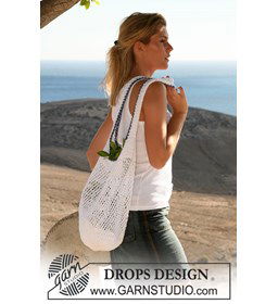 Gehaakte tas gemaakt van Drops Muskat