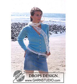 Damesvest gemaakt van Drops Alpaca